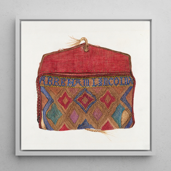 Pocketbook - Norma Lockwood 1930s Fashion Art Print / Canvas, 12x12’’ / 31x31cm / White Frame, Posters Prints & Visual Artwork, Toby Leon