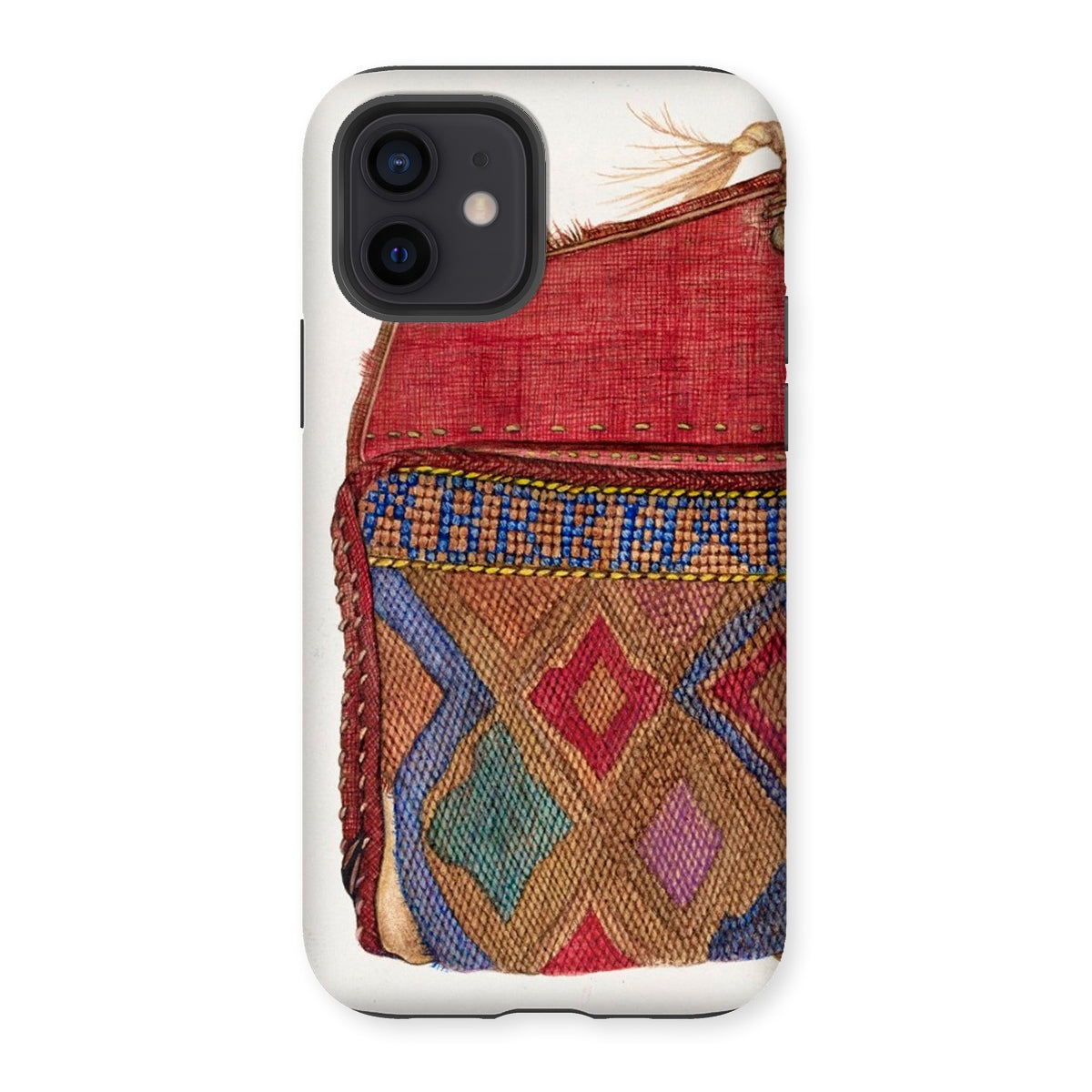 Pocketbook - Norma Lockwood 1930s Fashion Iphone Case, 12 / Matte, Phone Case Colorful Textile Design