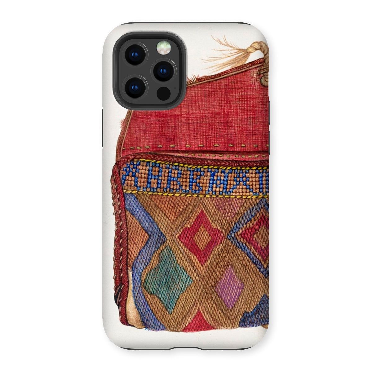 Pocketbook - Norma Lockwood 1930s Fashion Iphone Case, 12 Pro / Matte, Iphone Case Colorful Patterned Textile Design