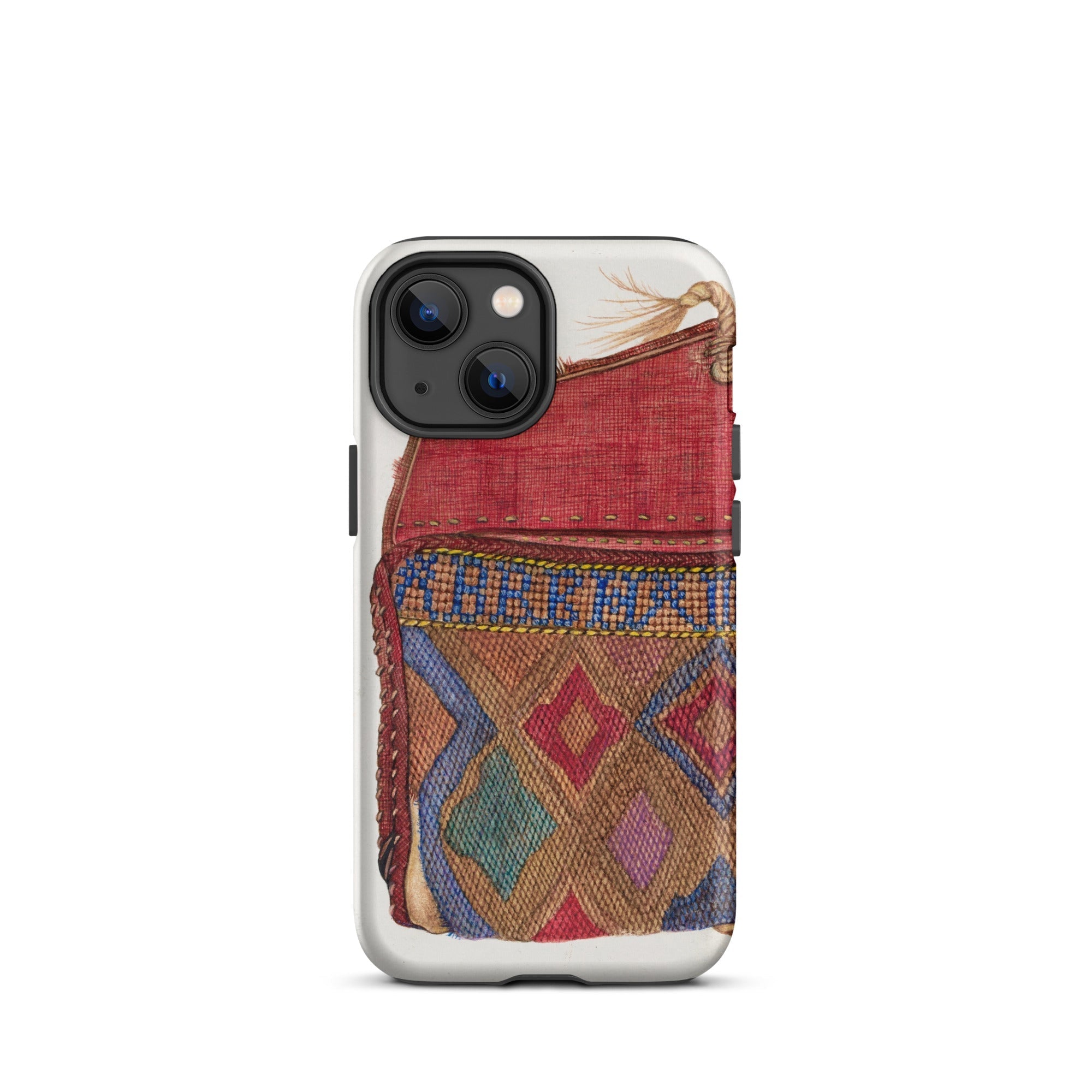 Pocketbook - Norma Lockwood 1930s Fashion Iphone Case, 13 Mini / Matte, Iphone Case Colorful Textile Design