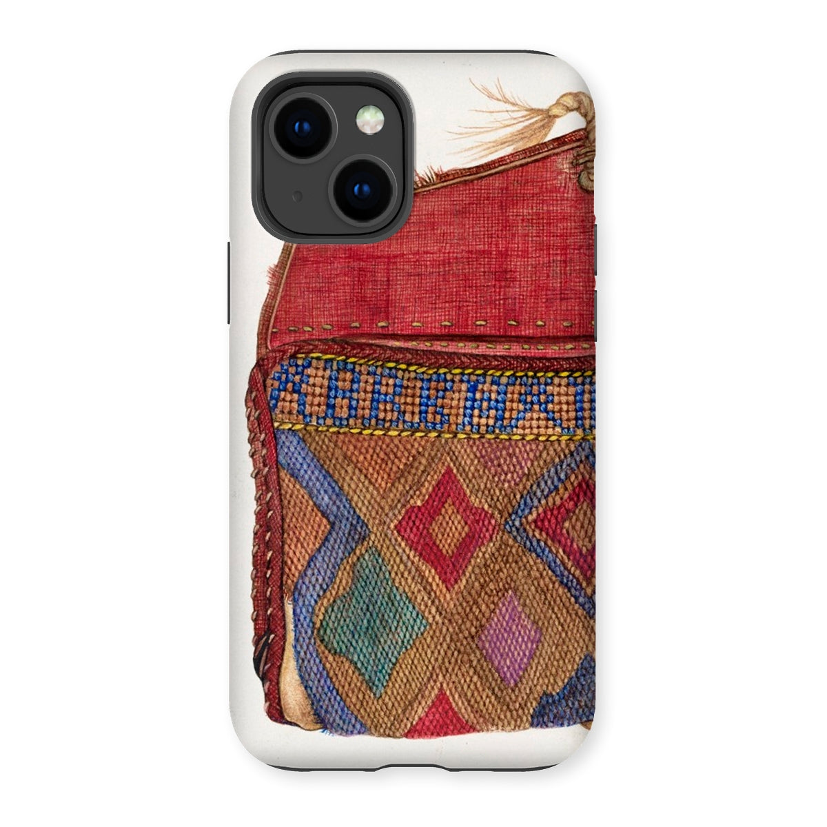 Pocketbook - Norma Lockwood 1930s Fashion Iphone Case, Iphone Case Colorful Textile Design