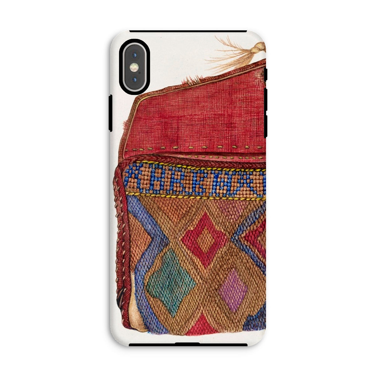 Pocketbook - Norma Lockwood 1930s Fashion Iphone Case, Xs Max / Matte, Phone Case Colorful Textile Design