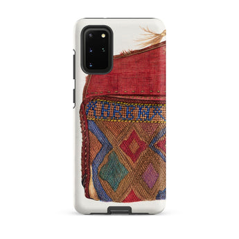Pocketbook - Norma Lockwood 1930s Fashion Phone Case Samsung Galaxy S20 Plus / Matte Vibrant Intricately Patterned Red Multicolored Woven