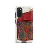 Pocketbook - Norma Lockwood 1930s Fashion Samsung Case, Galaxy S20 / Matte, White Smartphone Case Red Multicolored Patterned Fabric Design