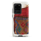 Pocketbook - Norma Lockwood 1930s Fashion Samsung Case, Galaxy S20 Ultra / Matte, White Phone Case Colorful Patterned Fabric Design