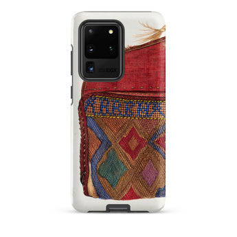 Pocketbook - Norma Lockwood 1930s Fashion Samsung Case, Galaxy S20 Ultra / Matte, White Phone Case Colorful Patterned Fabric Design
