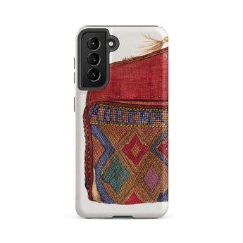 Pocketbook - Norma Lockwood 1930s Fashion Samsung Case, Galaxy S21 Fe / Matte, Smartphone Case Vibrant Textile Design