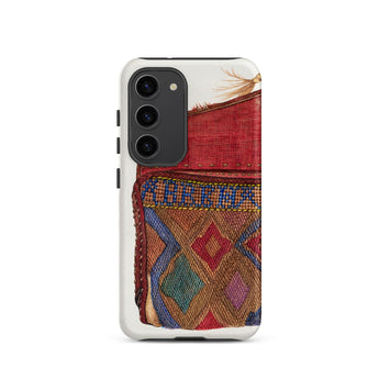 Pocketbook - Norma Lockwood 1930s Fashion Samsung Case, Galaxy S23 / Matte, Smartphone Case Vibrant Patterned Textile Design
