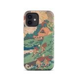 Poem by Kakinomoto Hitomaro - Hokusai Iphone Case, 12 / Matte, Artistic Phone Case