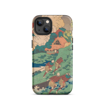 Poem by Kakinomoto Hitomaro - Hokusai Iphone Case, 13 / Matte, Japanese Art-adorned Phone Case