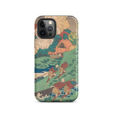 Poem by Kakinomoto Hitomaro - Hokusai Phone Case Iphone 12 Pro / Matte Artistic Phone Case Hokusai Ukiyo-e Print, Kakinomoto Hitomaro, Hey