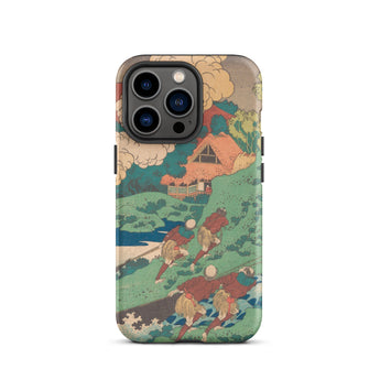 Poem by Kakinomoto Hitomaro - Hokusai Phone Case Iphone 13 Pro / Matte Iphone Case Japanese Art Print Hokusai Ukiyo-e Print, Kakinomoto