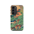 Poem by Kakinomoto Hitomaro Hokusai Samsung Case, Galaxy S23 / Matte, Smartphone Case Japanese Woodblock Print