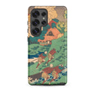 Poem by Kakinomoto Hitomaro Hokusai Samsung Case, Galaxy S25 Ultra / Matte, Smartphone Case Traditional Japanese Woodblock Print Design
