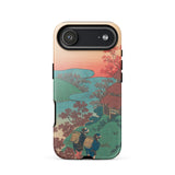 Poem by Sarumaru Dayu - Hokusai Phone Case Iphone 17 Air / Gloss Vibrant Traditional Japanese Landscape Design Two, Mountains Exhale, Final