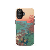Poem by Sarumaru Dayu - Hokusai Phone Case Iphone 17 / Matte Phone Case Traditional Japanese Woodblock Print Design Two Hokusai Iphone