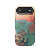 Poem by Sarumaru Dayu - Hokusai Phone Case Iphone 17 Air / Gloss Phone Case Vibrant Traditional Japanese Landscape Design Two Hokusai