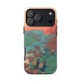 Poem by Sarumaru Dayu - Hokusai Phone Case Iphone 17 Pro Max / Matte Phone Case Vibrant Traditional Japanese Woodblock Print Design Hokusai