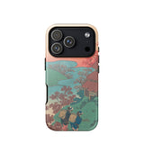 Poem by Sarumaru Dayu - Hokusai Phone Case Iphone 17 Pro / Gloss Phone Case Vibrant Traditional Japanese Woodblock Print Design Hokusai