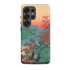 Poem by Sarumaru Dayu - Hokusai Samsung Case, Galaxy S25 Ultra / Matte, Mobile Phone Cases, Toby Leon