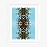Pointy - Modern Mirrored Botanical Leaf Art Print, Symmetrical Abstract Botanical Art Print