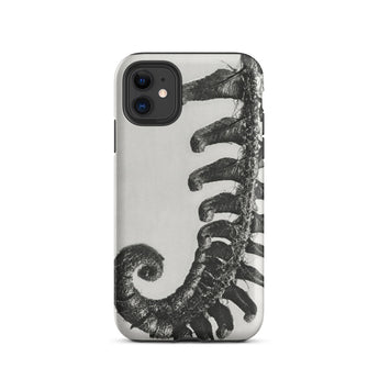 Polystichum Munitum (prickly Shield–fern) - Karl Blossfeldt Iphone Case, 11 / Matte, Fern-patterned Phone Case