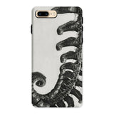 Polystichum Munitum (prickly Shield–fern) - Karl Blossfeldt Iphone Case, 8 Plus / Matte, Phone Case Black White Image Curled Fern Frond