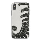 Polystichum Munitum (prickly Shield–fern) Karl Blossfeldt Iphone Case, Xs / Matte, Phone Case Black White Design Curled Fern Plant