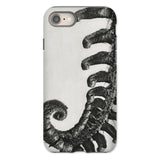 Polystichum Munitum (prickly Shield–fern) - Karl Blossfeldt Phone Case Iphone 8 / Matte Phone Case Black White Octopus Tentacle Design Karl
