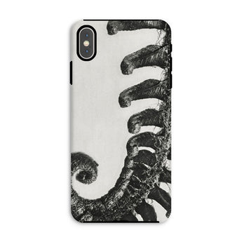 Polystichum Munitum (prickly Shield–fern) - Karl Blossfeldt Phone Case Iphone Xs Max / Matte Phone Case Black White Design Curled Fern