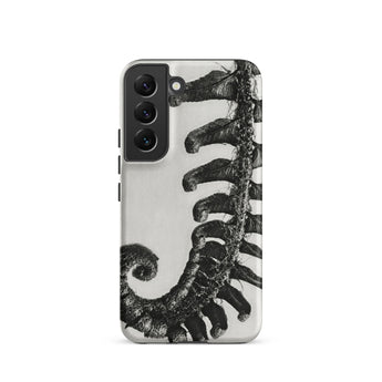 Polystichum Munitum (prickly Shield–fern) - Karl Blossfeldt Phone Case Samsung Galaxy S22 / Matte Black White Fern Skeleton Phone Case Karl
