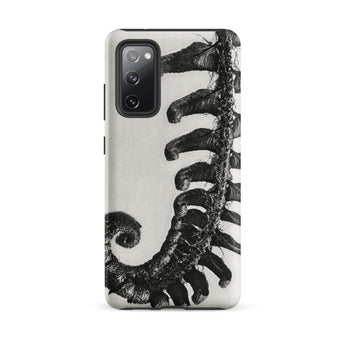 Polystichum Munitum (prickly Shield–fern) - Karl Blossfeldt Samsung Case, Galaxy S20 Fe / Matte, Phone Case Black White Fern Design