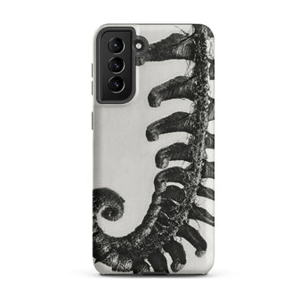 Polystichum Munitum (prickly Shield–fern) - Karl Blossfeldt Samsung Case, Galaxy S21 Plus / Matte, Smartphone Case Black White Fern Frond