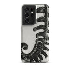 Polystichum Munitum (prickly Shield–fern) - Karl Blossfeldt Samsung Case, Galaxy S21 Ultra / Matte, Black White Phone Case Fern Frond Design