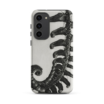 Polystichum Munitum (prickly Shield–fern) - Karl Blossfeldt Samsung Case, Galaxy S23 Plus / Matte, Monochrome Fern Leaf Design Smartphone