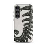 Polystichum Munitum (prickly Shield–fern) - Karl Blossfeldt Samsung Case, Galaxy S24 Plus / Matte, Smartphone Black-and-white Fern Design