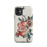Pomegranate - Kōno Bairei Kacho-ga Fruit Iphone Case, 11 / Matte, Pomegranate-themed Phone Case