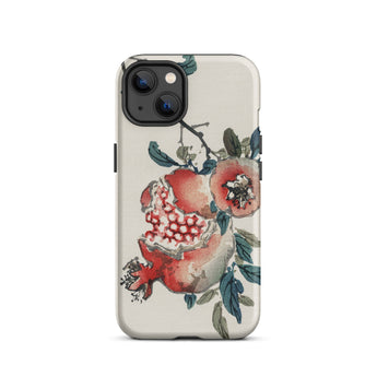 Pomegranate - Kōno Bairei Kacho-ga Fruit Iphone Case, 13 / Matte, Pomegranate-themed Iphone Case