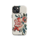 Pomegranate - Kōno Bairei Kacho-ga Fruit Iphone Case, 14 / Matte, Pomegranate-themed Iphone Case
