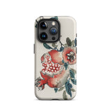 Pomegranate - Kōno Bairei Kacho-ga Fruit Iphone Case, 15 Pro / Matte, Pomegranate-themed Phone Case