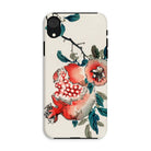 Pomegranate - Kōno Bairei Kacho-ga Fruit Iphone Case, Xr / Matte, Phone Case Watercolor Painting Pomegranates Leaves