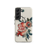 Pomegranate - Kono Bairei Kacho-ga Fruit Phone Case Cream-colored Phone Case Detailed Illustration Pomegranates Leaves Red Kōno Bairei,