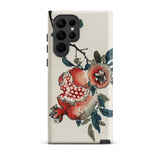 Pomegranate - Kono Bairei Kacho-ga Fruit Phone Case Sleek Phone Case Vibrant Watercolor Illustration Pomegranates Leaves Kōno Bairei,