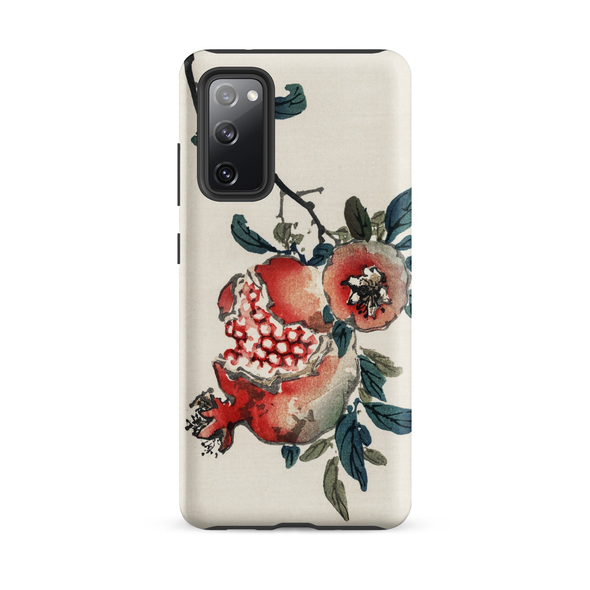 Pomegranate Kōno Bairei Kacho Ga Fruit Samsung Case, Galaxy S20 Fe / Matte, Smartphone Case Botanical Illustration Pomegranates