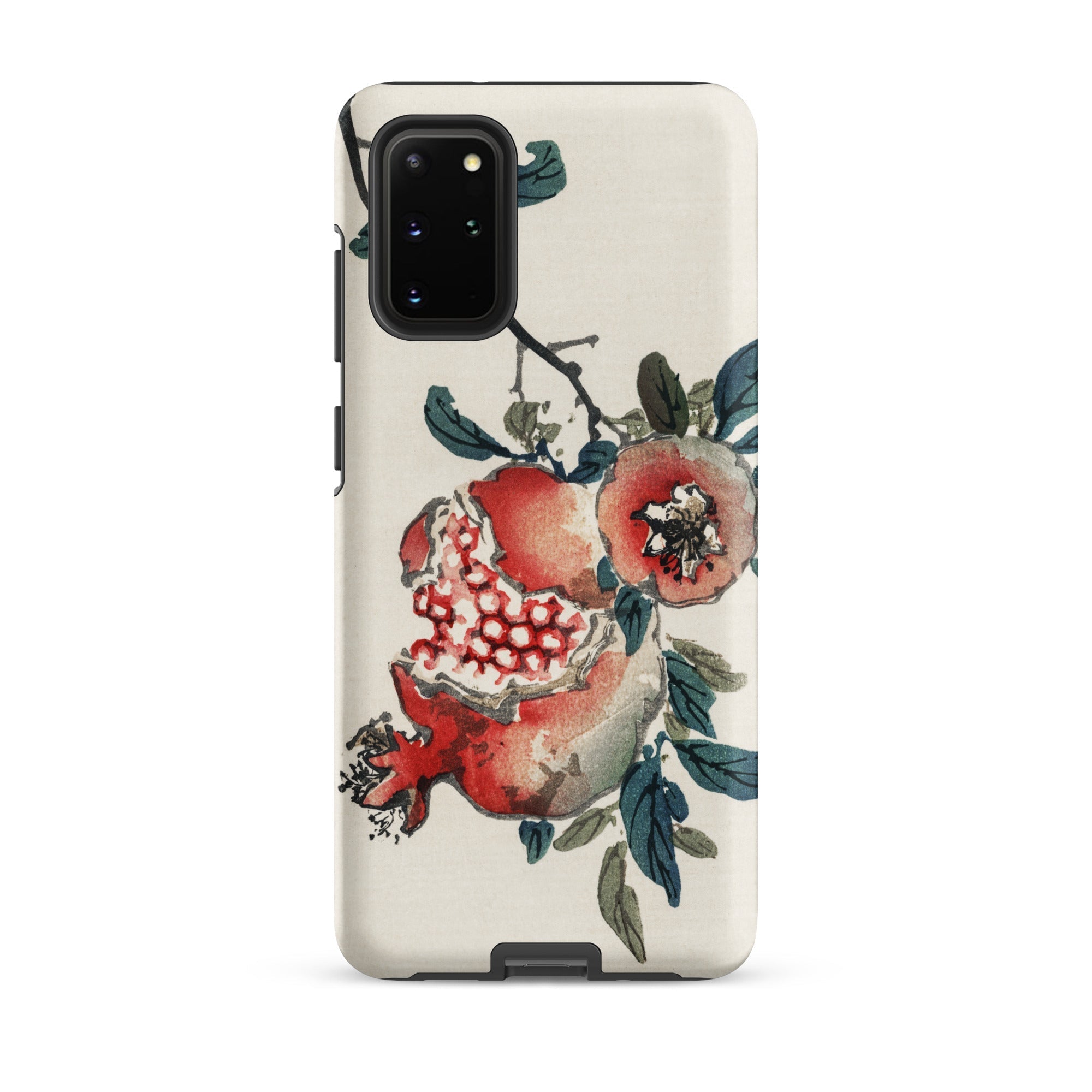 Pomegranate Kōno Bairei Kacho Ga Fruit Samsung Case, Galaxy S20 Plus / Matte, Phone Case Pomegranate Floral Design