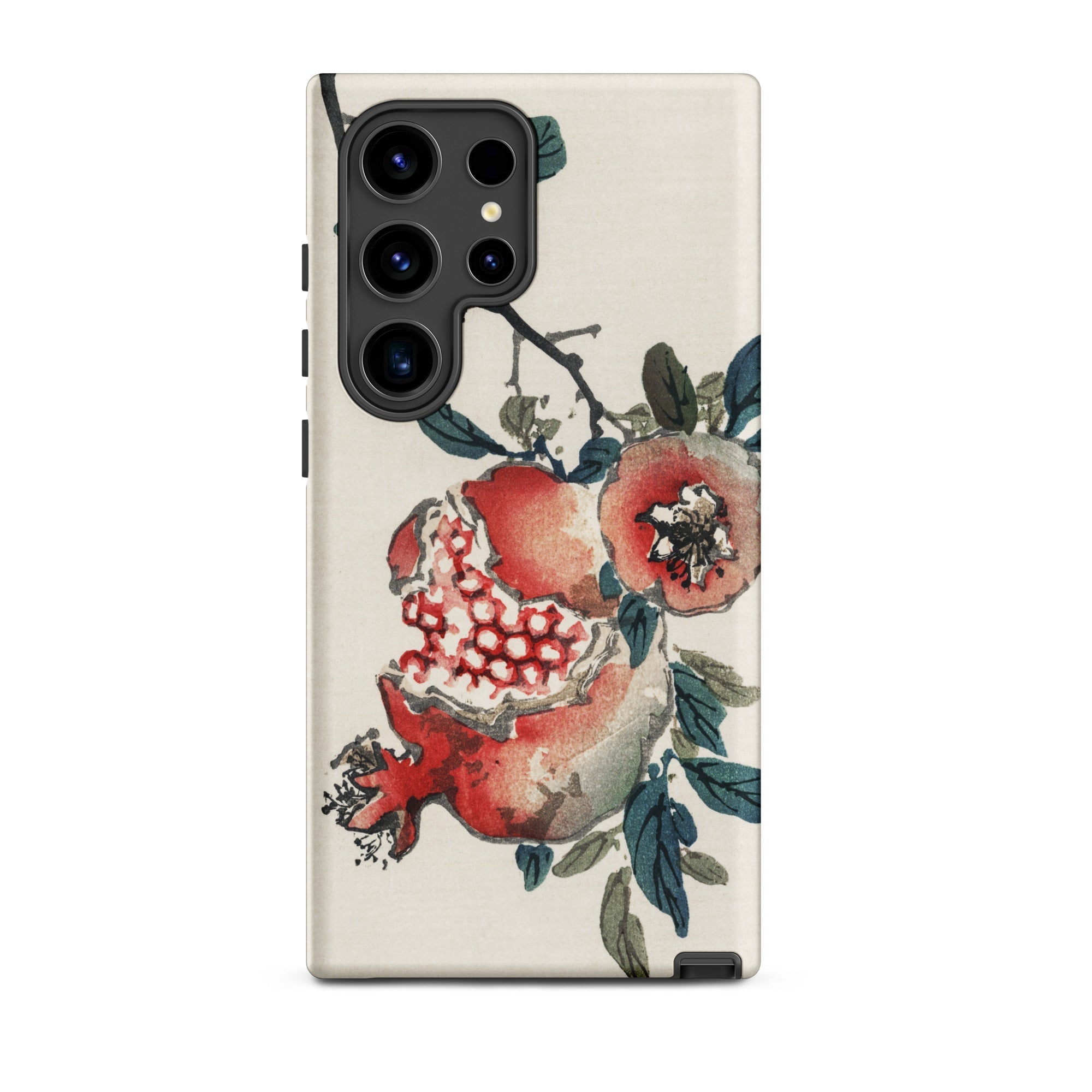 Pomegranate Kōno Bairei Kacho Ga Fruit Samsung Case, Galaxy S24 Ultra / Matte, Phone Case Pomegranate Floral Design