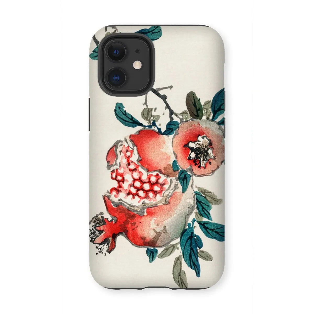Pomegranate - Meiji Period Ukiyo-e Phone Case - Kōno Bairei - Iphone 12 Mini / Matte - Mobile Phone Cases - Aesthetic