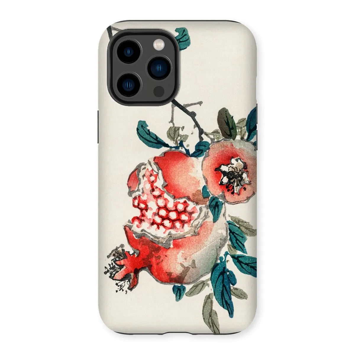 Pomegranate - Meiji Period Ukiyo-e Phone Case - Kōno Bairei - Iphone 14 Pro Max / Matte - Mobile Phone Cases