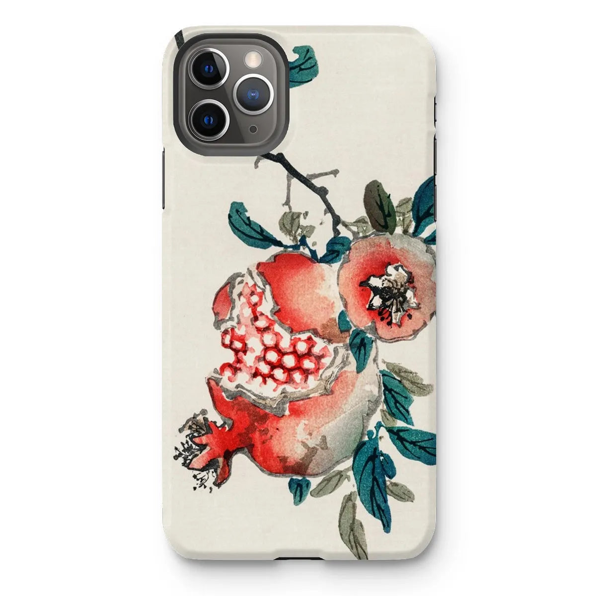 Pomegranate - Meiji Period Ukiyo-e Phone Case - Kōno Bairei - Iphone 11 Pro Max / Matte - Mobile Phone Cases