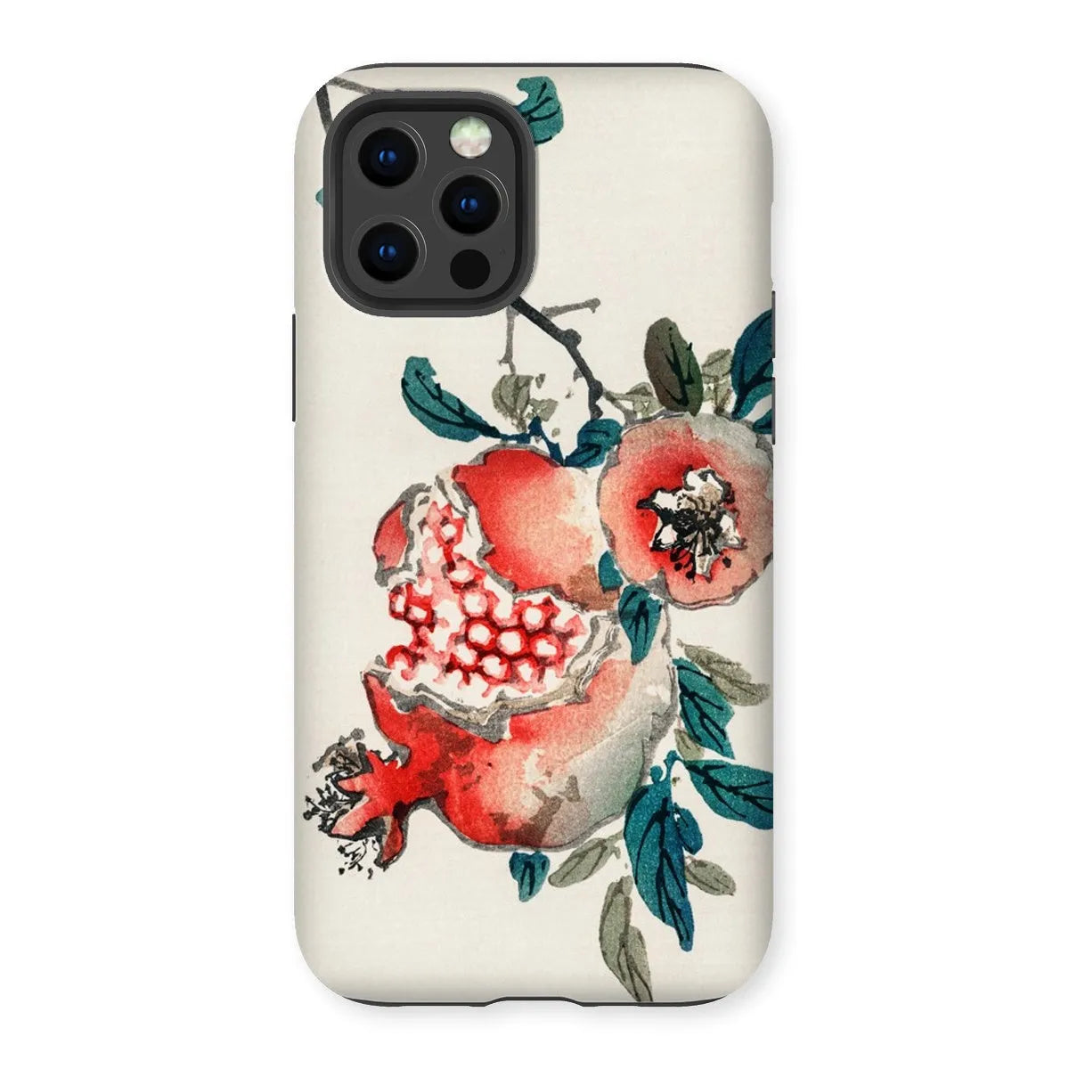 Pomegranate - Meiji Period Ukiyo-e Phone Case - Kōno Bairei - Iphone 12 Pro / Matte - Mobile Phone Cases - Aesthetic